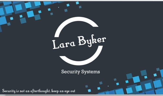 Lara Byker Security